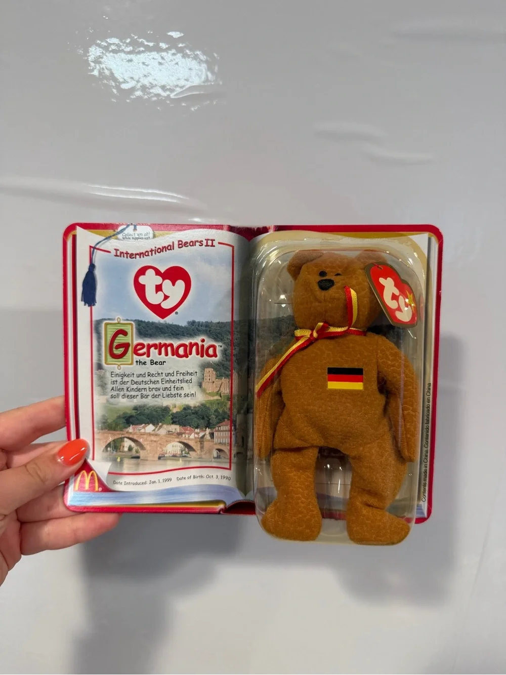 Ty Beanie Babies International Bear Set - Spangle, Germania, Oslo